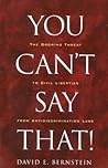You Can't Say That! by David E. Berstein