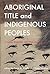 Aboriginal Title and Indigenous Peoples: Canada, Australia, and New Zealand (Law and Society Series)