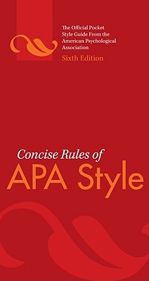 Concise Rules of APA Style (Spiral-bound)