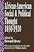African-American Social and Political Thought by Howard Brotz
