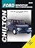 Chilton's Ford Windstar 1995-2003 Repair Manual (Chilton's Total Car Care Repair Manual)