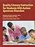 Quality Literacy Instruction for Students W/Autism Spectrum Disorders