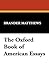 The Oxford Book of American Essays