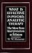 What Is Effective in Psychoanalytic Therapy: The Move from Interpretation to Relation