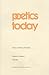 Poetics Today : Theory and ...