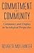 Commitment and Community: Communes and Utopias in Sociological Perspective