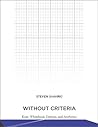 Without Criteria: Kant, Whitehead, Deleuze, and Aesthetics