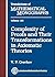Complexity of Proofs and Their Transformations in Axiomatic Theories (Translations of Mathematical Monographs)