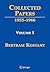 Collected Papers: Volume I ...