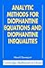 Analytic Methods for Diophantine Equations and Diophantine Inequalities (Cambridge Mathematical Library)