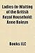 Ladies-In-Waiting of the British Royal Household: Anne Boleyn
