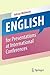 English for Presentations at International Conferences by Adrian Wallwork