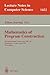 Mathematics of Program Cons...