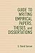 Guide to Writing Empirical Papers, Theses, and Dissertations
