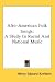 Afro-American Folk Songs: A...