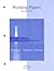 Working Papers to accompany Managerial Accounting