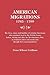 American Migrations 1765-1799 The lives, times, and families of colonial