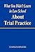 What You Didn't Learn In Law School About Trial Practice