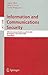 Information and Communications Security by Liqun Chen