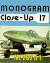 Messerschmitt Me 262 A-1 (Monogram Close-Up 17)