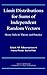 Limit Distributions for Sums of Independent Random Vectors by Mark M. Meerschaert