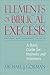 Elements of Biblical Exegesis
