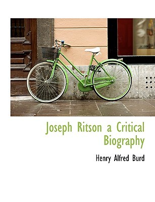 Joseph Ritson a Critical Biography (Paperback)