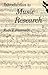 Introduction to Music Research