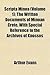 Scripta Minoa (Volume 1); The Written Documents of Minoan Crete, with Special Reference to the Archives of Knossos