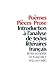 Poèmes, Pièces, Prose: Introduction à l'analyse de textes littéraires français