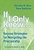 If I Only Knew...: Success ...
