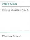 Glass: String Quartet No. 5 Score Glass: String Quartet No. 5 Score