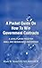 A Pocket Guide On How To Win Government Contracts by Mark W. Mansfield