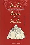Haiku Before Haiku by Steven D. Carter Haiku Before Haiku by Steven D. Carter