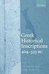 Greek Historical Inscriptions, 404-323 BC