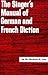 Singer's Manual of German and French Diction
