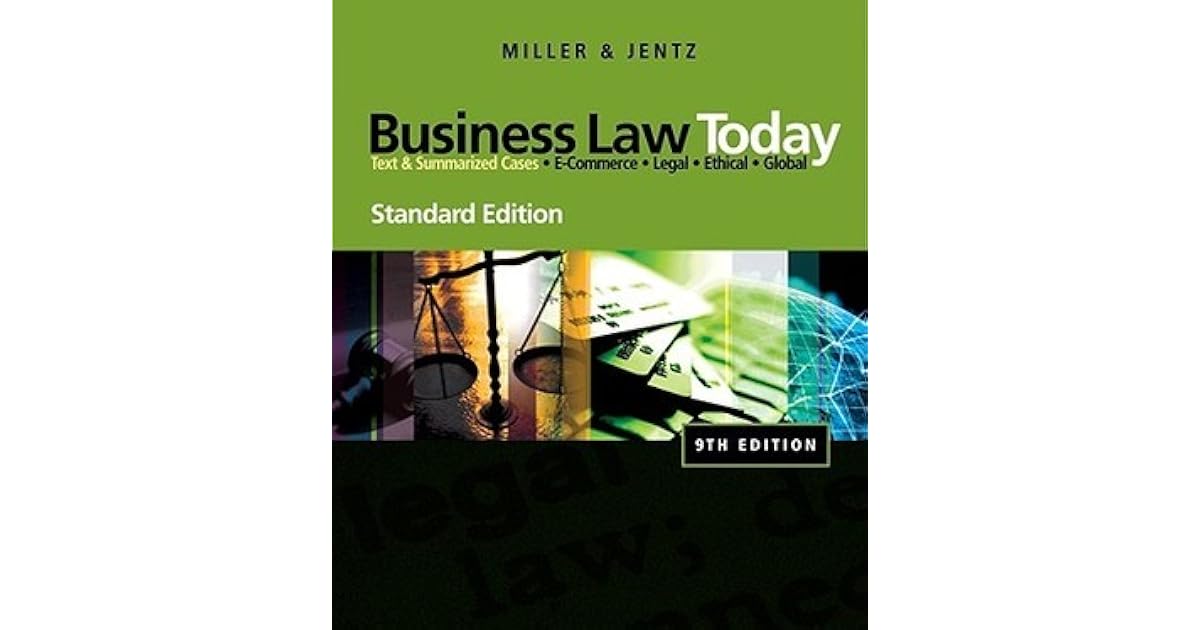 Business Law Today Text &amp; Summarized Cases Legal, Ethical