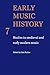 Early Music History Volume 07: Studies in Medieval and Early Modern Music