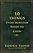 Ten Things Every Minister Needs to Know
