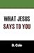 What Jesus Says to You by D. Cole