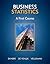 Business Statistics: A First Course
