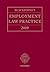 Blackstone's Employment Law Practice 2009 by Damian Brown