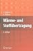 Wärme- und Stoffübertragung