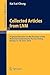 Collected Articles from LNM: A Special Selection on the Occasion of the Memorial Conference for Kai Lai Chung, Beijing 13. - 16. June, 2010 (Lecture Notes in Mathematics)