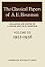 The Classical Papers of A. E. Housman by F.R.D. Goodyear