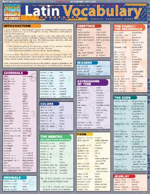 Latin Vocabulary (Quickstudy Reference Guides - Academic)