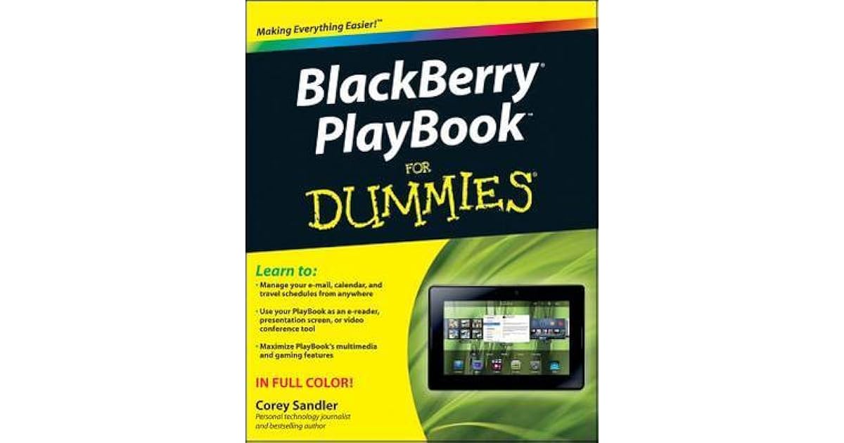 Blackberry Playbook for Dummies by Corey Sandler