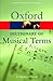 The Oxford Dictionary of Musical Terms by Alison Latham