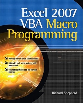 Excel 2007 VBA Macro Programming (Paperback)