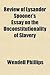 Review of Lysander Spooner's Essay on the Unconstitutionality of Slavery